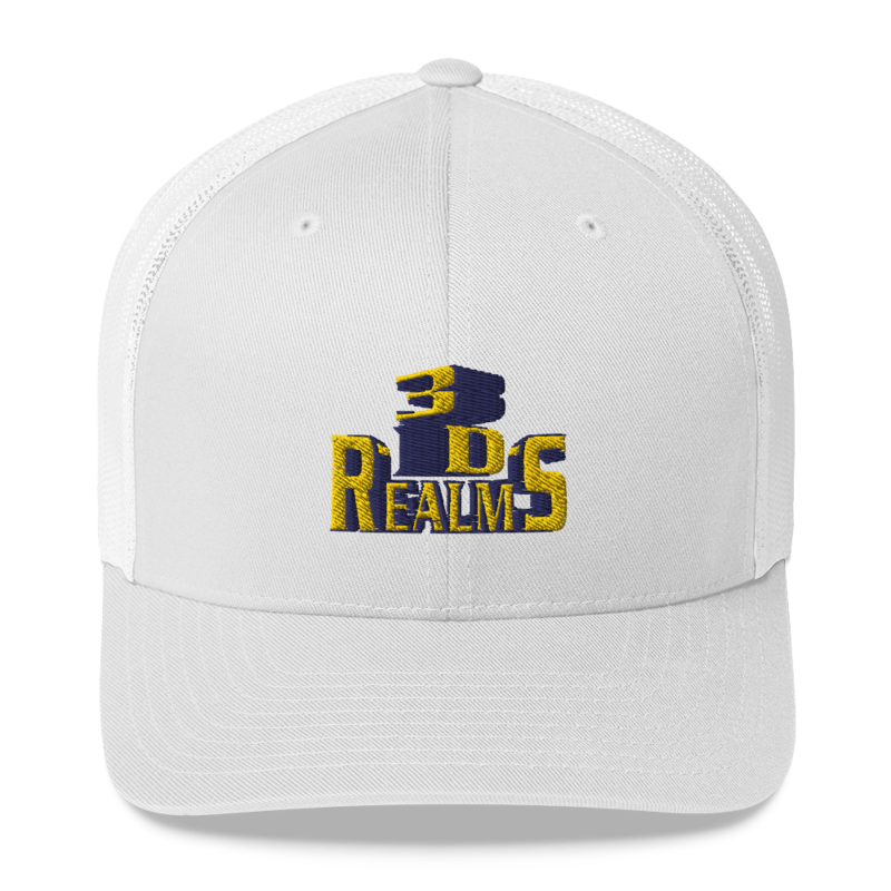 Classic 3D Realms Trucker Cap - Wh