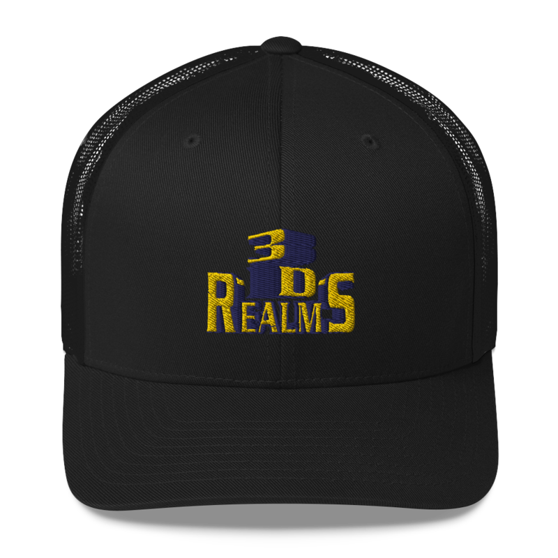 Classic 3D Realms Trucker Cap - Black