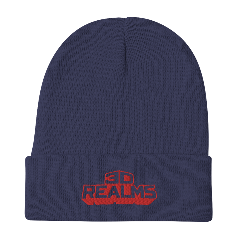 3D Realms Embroidered Beanie - Navy