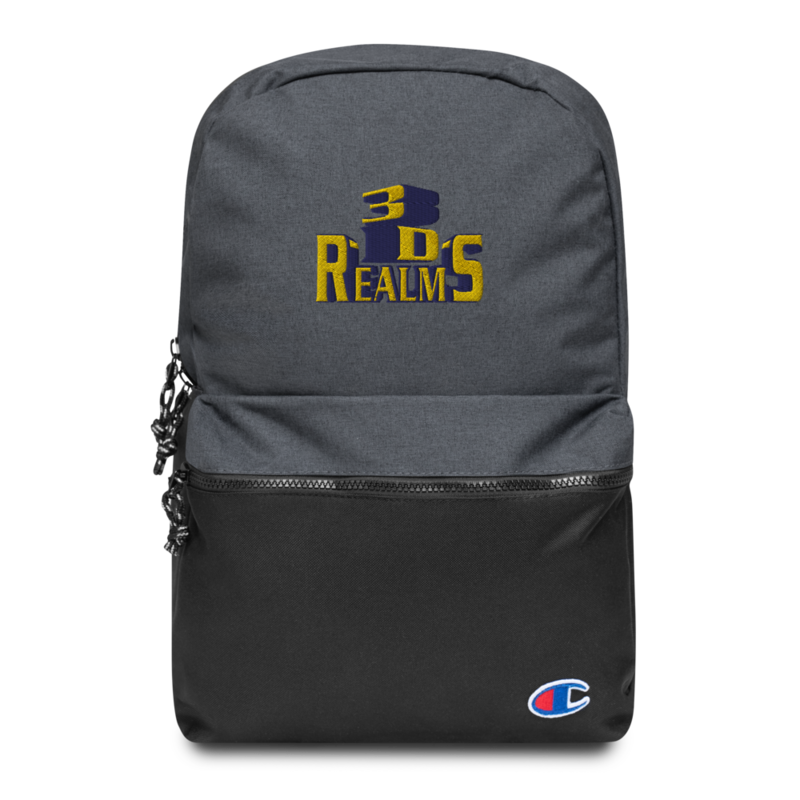 Classic 3D Realms Embroidered Champion Backpack