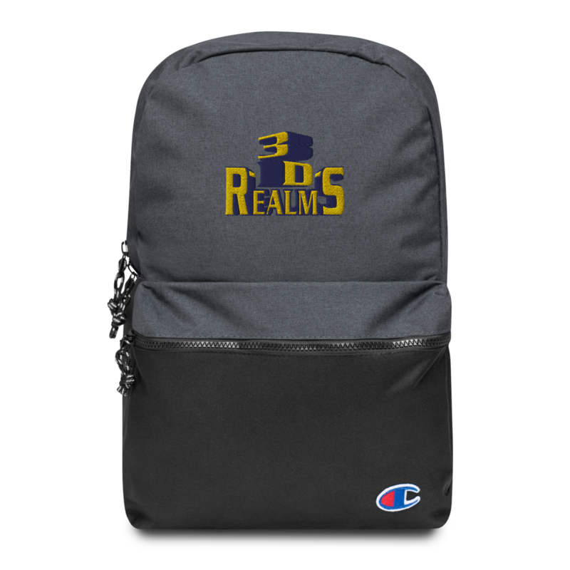 Classic 3D Realms Embroidered Champion Backpack