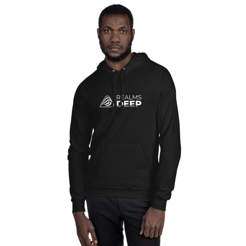 Realms Deep Unisex Fleece Hoodie - S