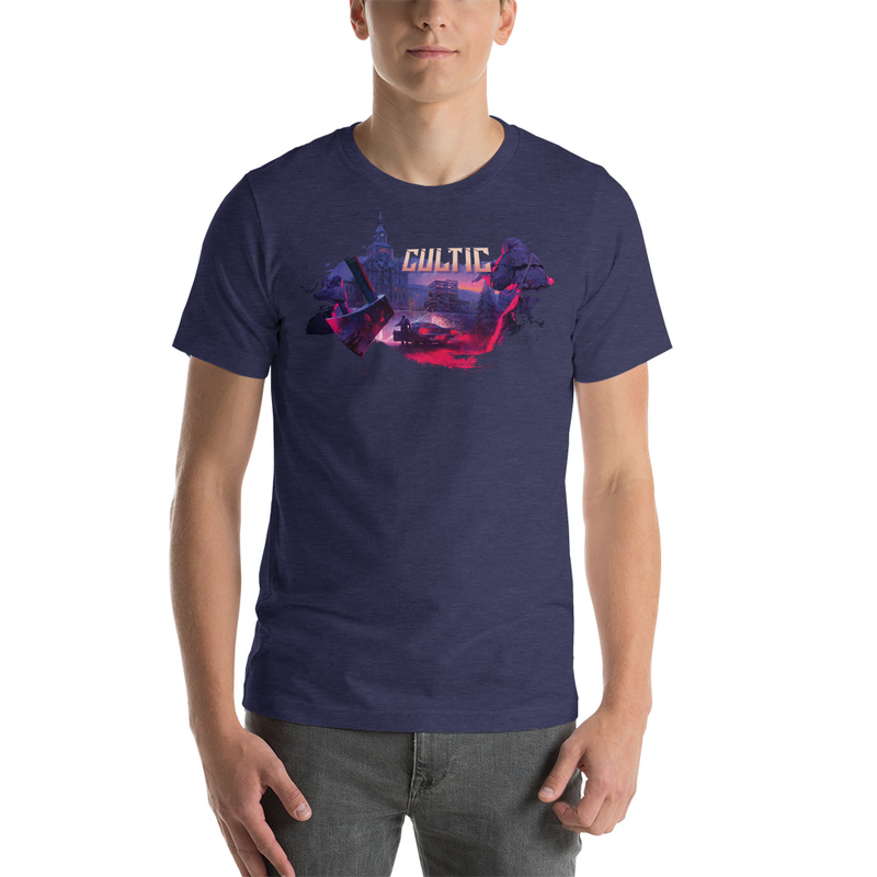 CULTIC - Unisex T-Shirt - Heather Midnight Navy / 2XL